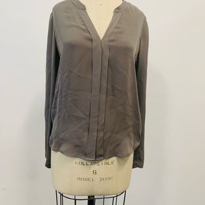 Vince  khaki olive satin blouse